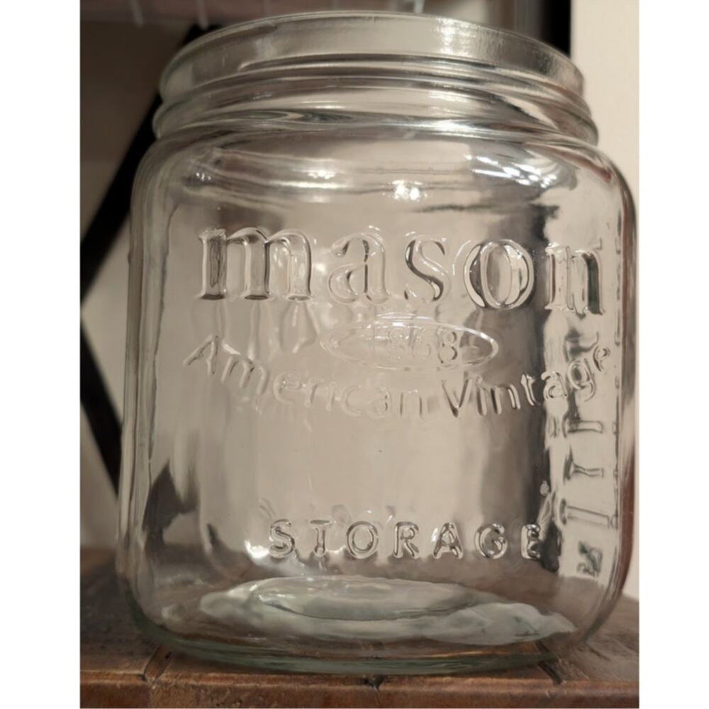 Large/Jumbo Glass Mason Jar Storage 92 oz